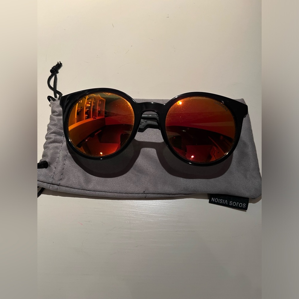 Sunglasses - Red/Orange Glass